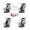 Service Caster 6 Inch Heavy Duty Semi Steel Cast Iron Caster Swivel Lock 2 Brakes SCC, 2PK SCC-KP92S630-SSR-BSL-2-SLB-2 - alternate 1